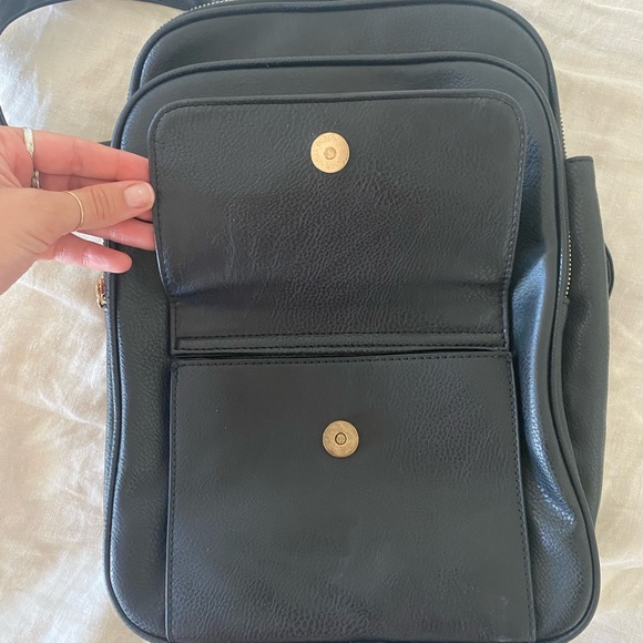 Italian Leather Black Backpack - Picture 5 of 8